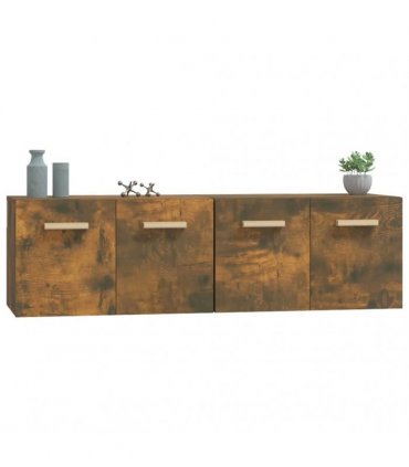 vidaXL Wall Cabinets 2 pcs Smoked Oak 60x36,5x35 cm Engineered Wood