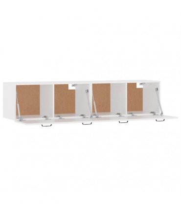 vidaXL Wall Cabinets 2 pcs White 60x36,5x35 cm Engineered Wood