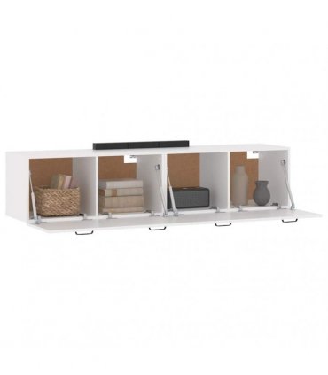 vidaXL Wall Cabinets 2 pcs White 60x36,5x35 cm Engineered Wood