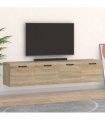 vidaXL Wall Cabinets 2 pcs Sonoma Oak 60x36,5x35 cm Engineered Wood