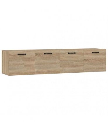 vidaXL Wall Cabinets 2 pcs Sonoma Oak 60x36,5x35 cm Engineered Wood