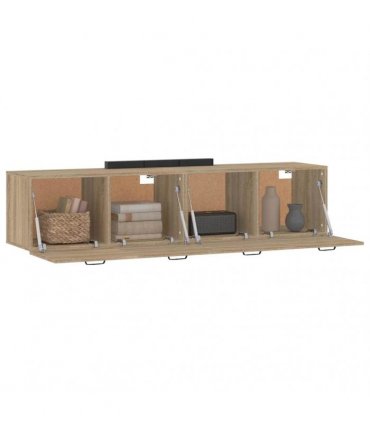vidaXL Wall Cabinets 2 pcs Sonoma Oak 60x36,5x35 cm Engineered Wood