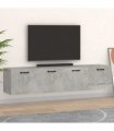vidaXL Wall Cabinets 2 pcs Concrete Grey 60x36,5x35 cm Engineered Wood