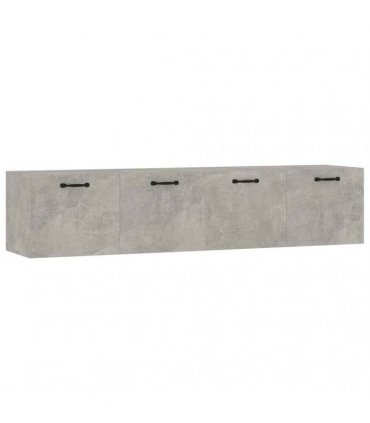 vidaXL Wall Cabinets 2 pcs Concrete Grey 60x36,5x35 cm Engineered Wood