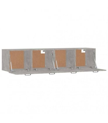 vidaXL Wall Cabinets 2 pcs Concrete Grey 60x36,5x35 cm Engineered Wood