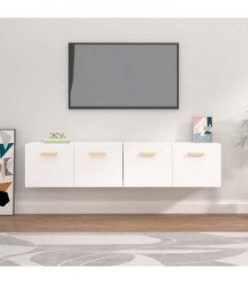 vidaXL Wall Cabinets 2 pcs White 80x35x36,5 cm Engineered Wood
