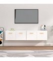 vidaXL Wall Cabinets 2 pcs White 80x35x36,5 cm Engineered Wood