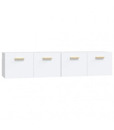 vidaXL Wall Cabinets 2 pcs White 80x35x36,5 cm Engineered Wood