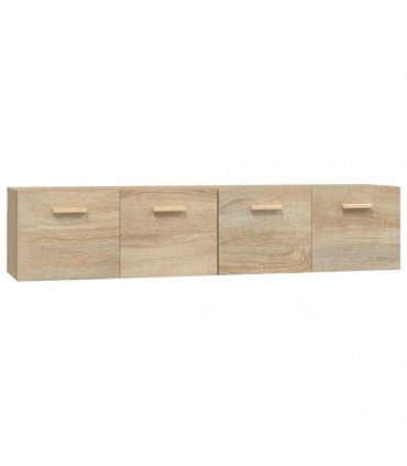 vidaXL Wall Cabinets 2 pcs Sonoma Oak 80x35x36,5 cm Engineered Wood