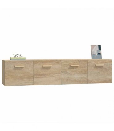 vidaXL Wall Cabinets 2 pcs Sonoma Oak 80x35x36,5 cm Engineered Wood