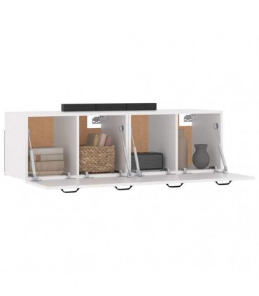 vidaXL Wall Cabinets 2 pcs White 80x35x36,5 cm Engineered Wood
