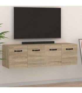 vidaXL Wall Cabinets 2 pcs Sonoma Oak 80x35x36,5 cm Engineered Wood