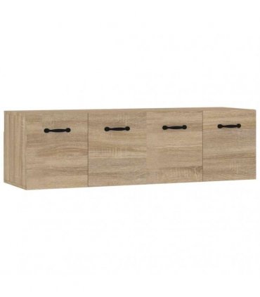 vidaXL Wall Cabinets 2 pcs Sonoma Oak 80x35x36,5 cm Engineered Wood