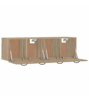 vidaXL Wall Cabinets 2 pcs Sonoma Oak 80x35x36,5 cm Engineered Wood