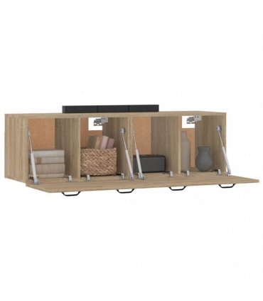 vidaXL Wall Cabinets 2 pcs Sonoma Oak 80x35x36,5 cm Engineered Wood