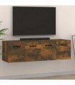 vidaXL Wall Cabinets 2 pcs Smoked Oak 80x35x36,5 cm Engineered Wood