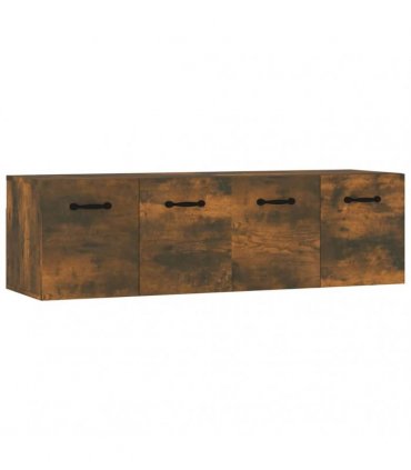 vidaXL Wall Cabinets 2 pcs Smoked Oak 80x35x36,5 cm Engineered Wood