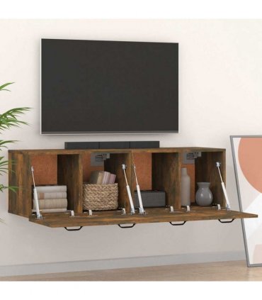 vidaXL Wall Cabinets 2 pcs Smoked Oak 80x35x36,5 cm Engineered Wood
