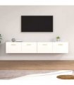 vidaXL Wall Cabinets 2 pcs White 100x36,5x35 cm Engineered Wood
