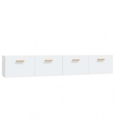 vidaXL Wall Cabinets 2 pcs White 100x36,5x35 cm Engineered Wood