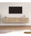 vidaXL Wall Cabinets 2 pcs Sonoma Oak 100x36,5x35 cm Engineered Wood