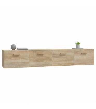 vidaXL Wall Cabinets 2 pcs Sonoma Oak 100x36,5x35 cm Engineered Wood