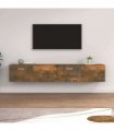 vidaXL Wall Cabinets 2 pcs Smoked Oak 100x36,5x35 cm Engineered Wood