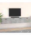 vidaXL Wall Cabinets 2 pcs Concrete Grey 100x36.5x35cm Engineered Wood