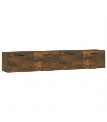 vidaXL Wall Cabinets 2 pcs Smoked Oak 100x36,5x35 cm Engineered Wood