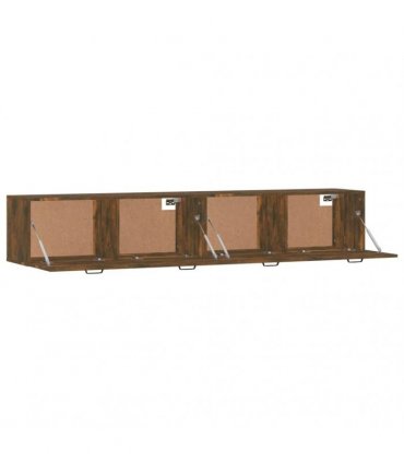 vidaXL Wall Cabinets 2 pcs Smoked Oak 100x36,5x35 cm Engineered Wood