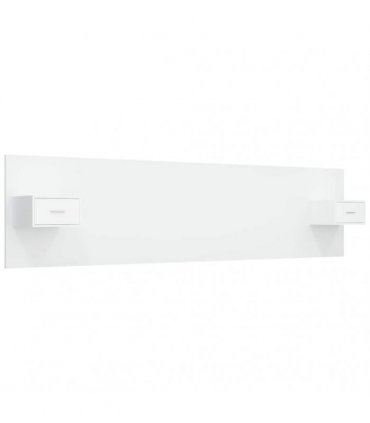 vidaXL Bed Headboard with Cabinets White Engineered Wood