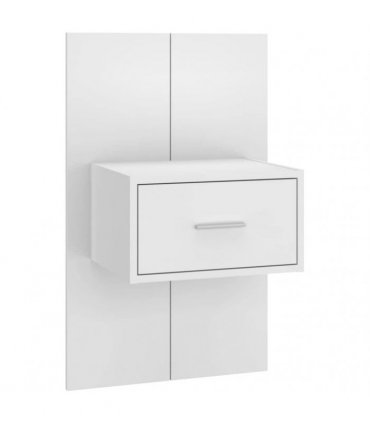 vidaXL Bed Headboard with Cabinets White Engineered Wood