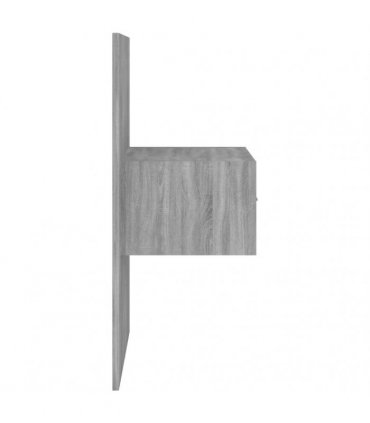 vidaXL Bed Headboard with Cabinets Grey Sonoma Engineered Wood