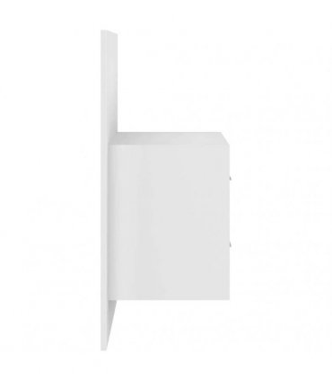 vidaXL Bed Headboard with Cabinets White Engineered Wood