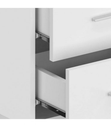 vidaXL Bed Headboard with Cabinets White Engineered Wood