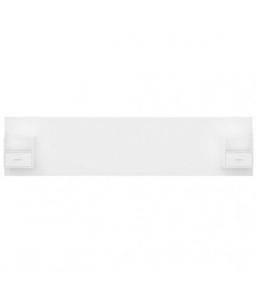 vidaXL Bed Headboard with Cabinets White Engineered Wood