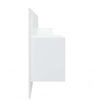vidaXL Bed Headboard with Cabinets White Engineered Wood