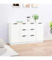 vidaXL Sideboards 2 pcs White 60x30x70 cm Engineered Wood