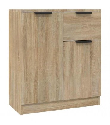 vidaXL Sideboards 2 pcs Sonoma Oak 60x30x70 cm Engineered Wood
