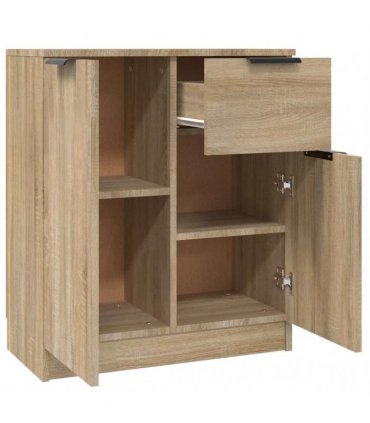 vidaXL Sideboards 2 pcs Sonoma Oak 60x30x70 cm Engineered Wood