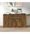 vidaXL Sideboards 2 pcs Smoked Oak 60x30x70 cm Engineered Wood