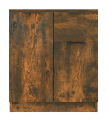 vidaXL Sideboards 2 pcs Smoked Oak 60x30x70 cm Engineered Wood