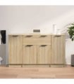 vidaXL Sideboards 3 pcs Sonoma Oak Engineered Wood