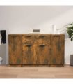 vidaXL Sideboards 3 pcs Smoked Oak Engineered Wood