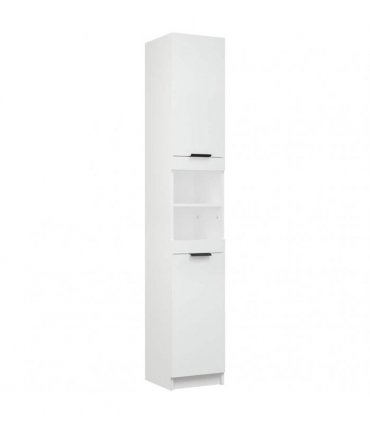 vidaXL 5 Piece Bathroom Cabinet Set White Engineered Wood