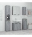 vidaXL 5 Piece Bathroom Cabinet Set Grey Sonoma Engineered Wood