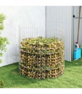 vidaXL Garden Composter Ø100x100 cm Galvanised Steel