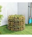 vidaXL Garden Composter Ø100x100 cm Galvanised Steel