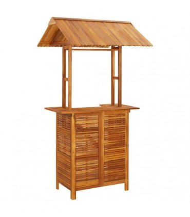vidaXL 3 Piece Garden Bar Set Solid Wood Acacia