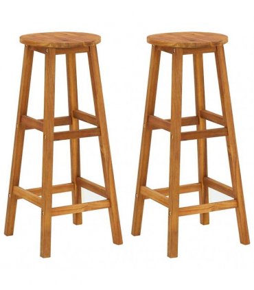 vidaXL 3 Piece Garden Bar Set Solid Wood Acacia